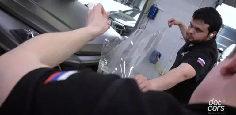 Porsche Cayenne GTS бронирование лобового стекла